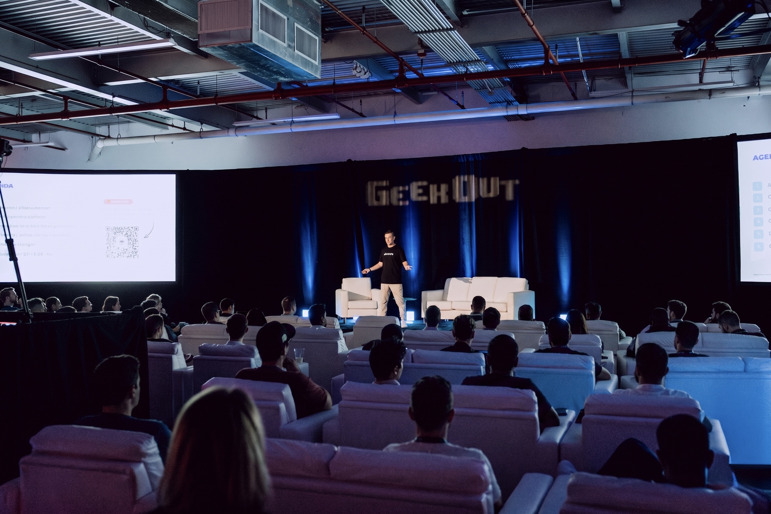 Alex Brown speaking at GeekOut Miami
